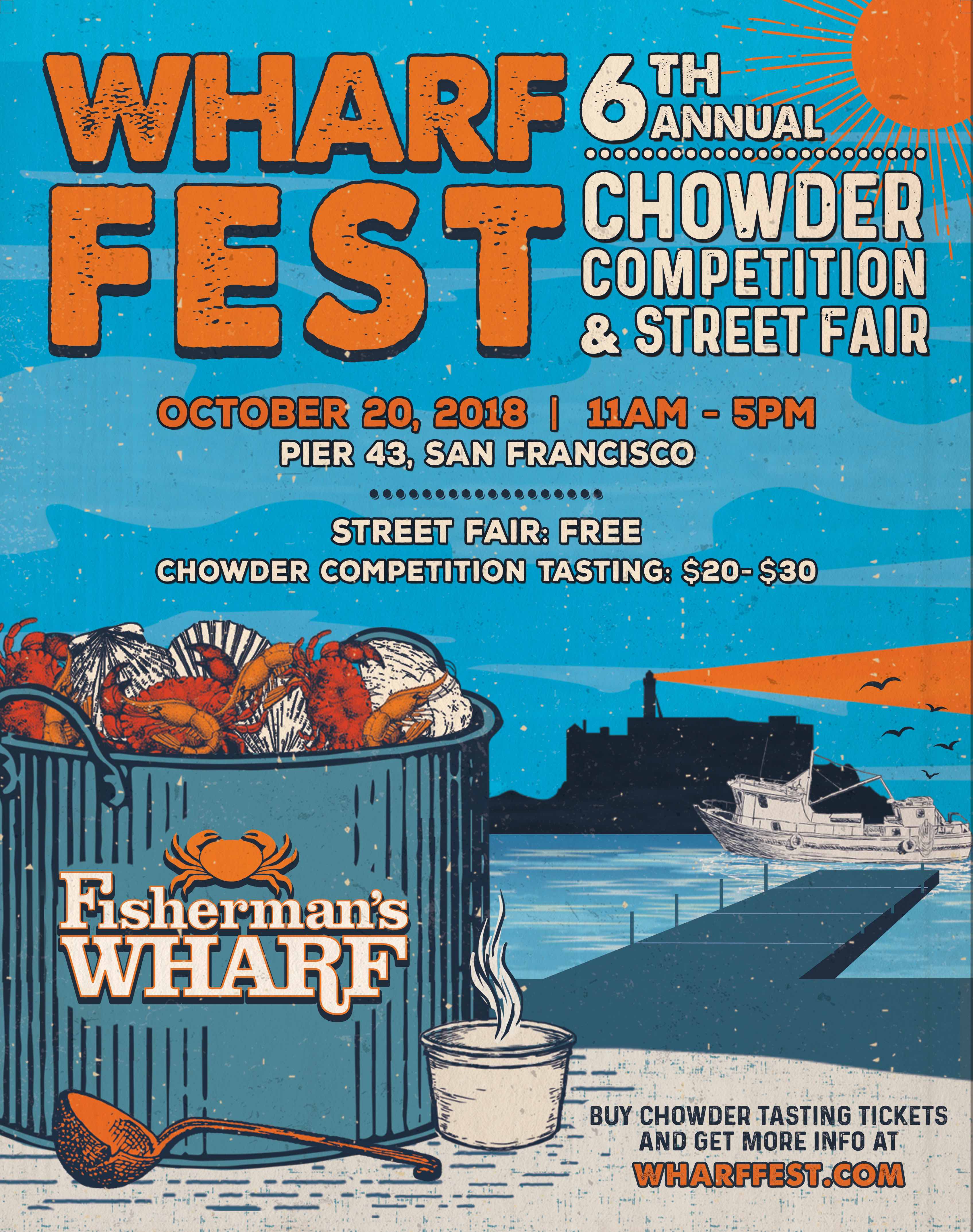 Wharf Fest Returns to Fisherman's Wharf October 20, 2018, with New